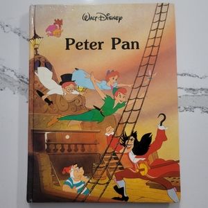 Disneys Peter Pan large hard cover book flawed .ISBN-10 0831767995  Tinkerbell